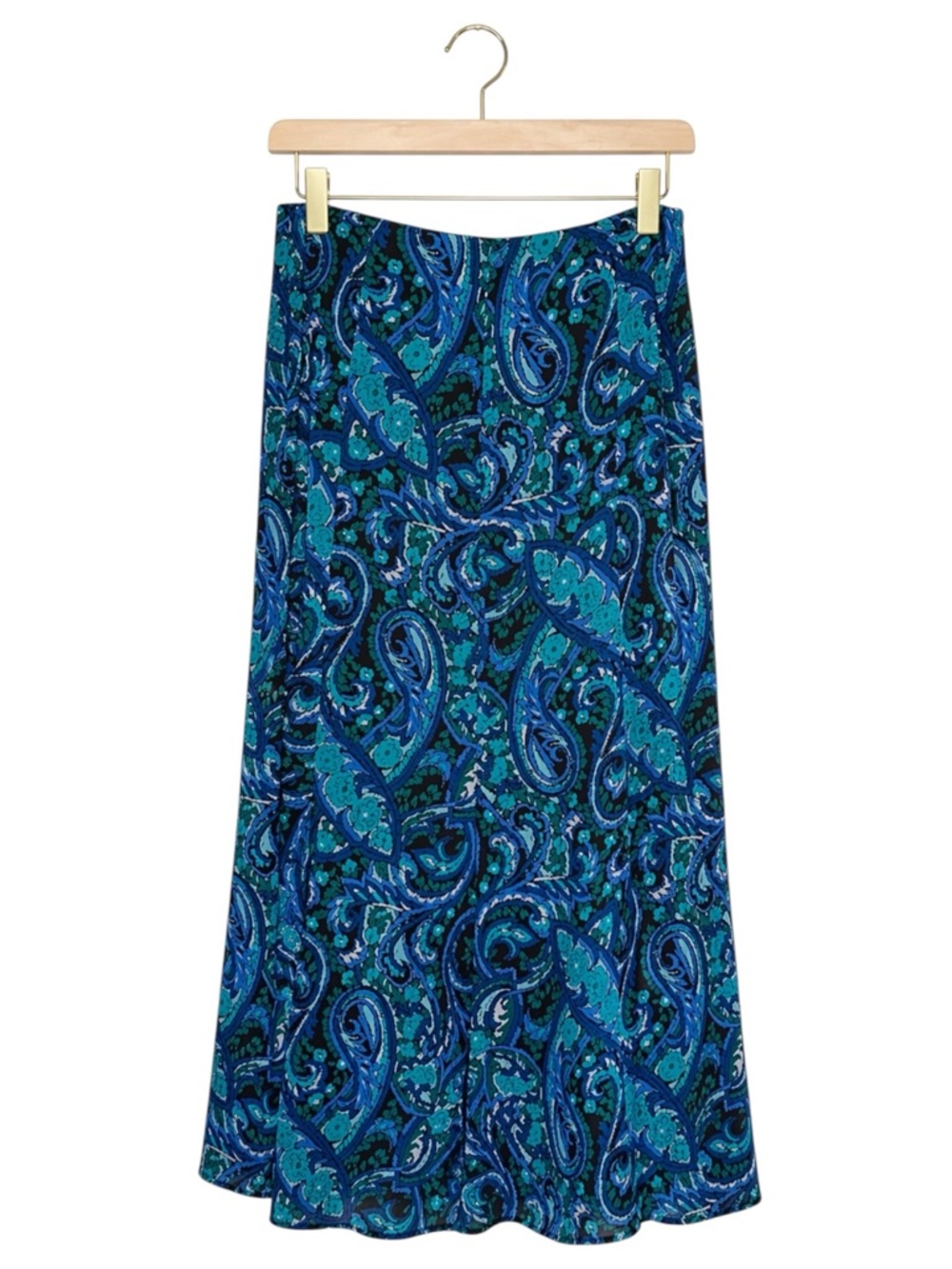 VTG Womens Y2K 90s Paisley Floral Skirt Sz 10 Midi Fairy Grunge Whimsigoth Flowy